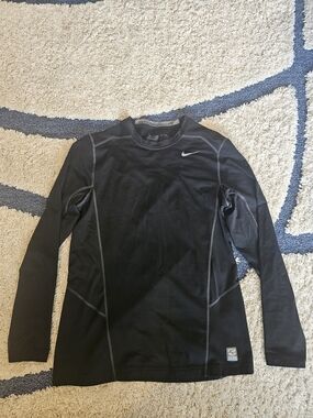 Nike Black Hyperwarm Lite Long Sleeve Performance Shirt